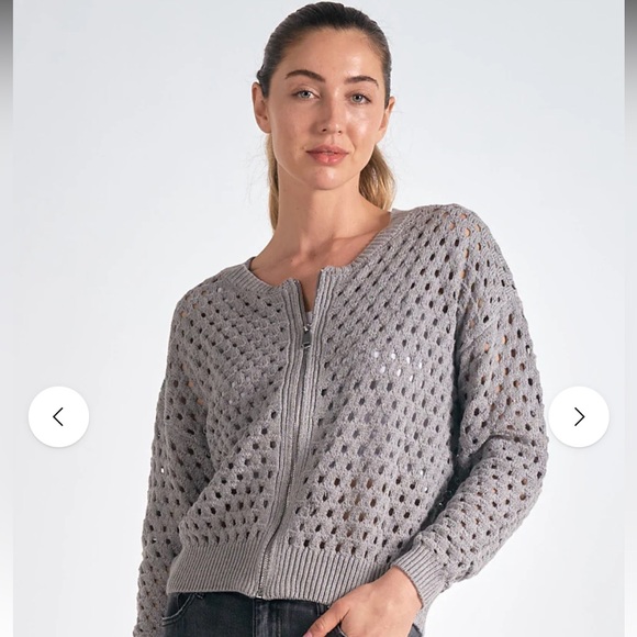 Elan Crochet Sweater - Picture 3 of 5